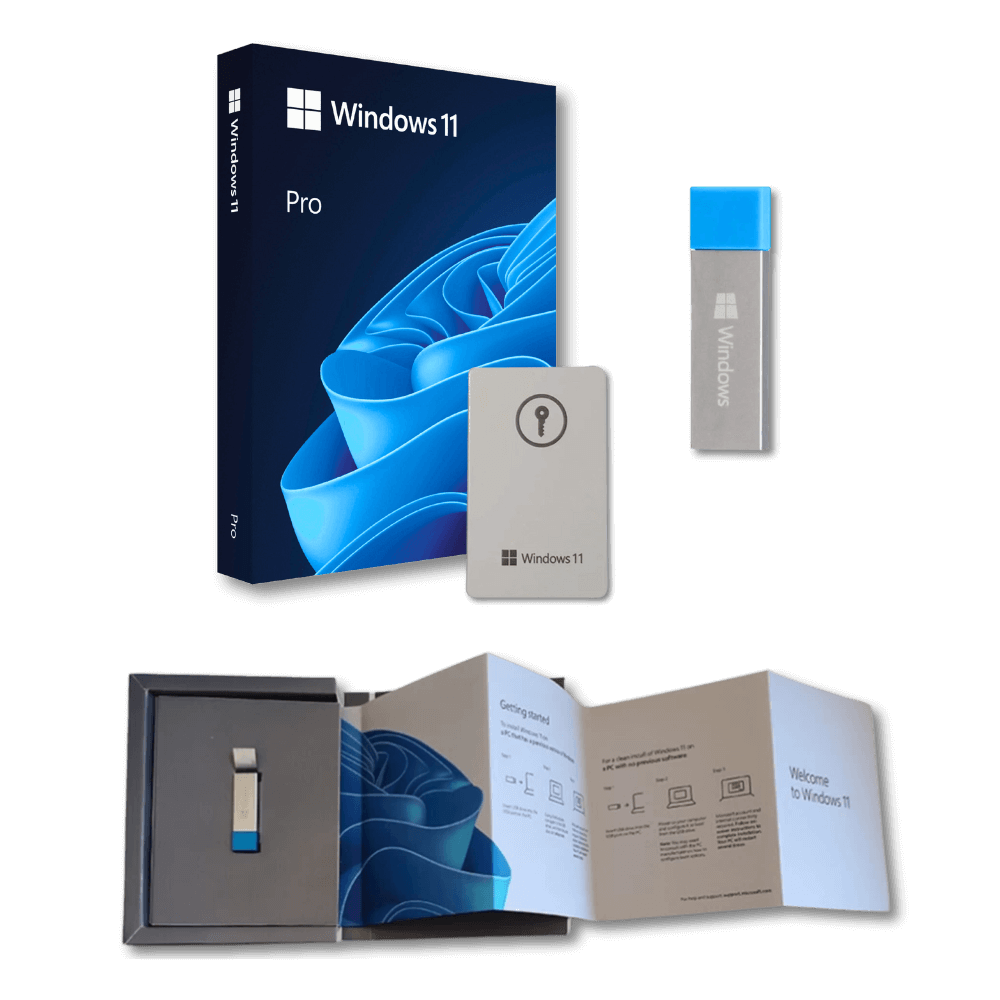 Microsoft Windows 11 Pro 64 bitų, EN, Retail USB BOX 0889842905885