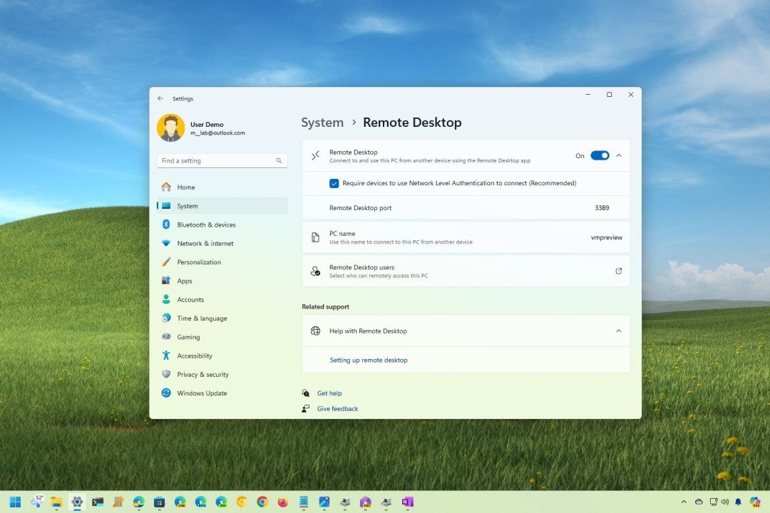 Remote Desktop Windows 11 Pro