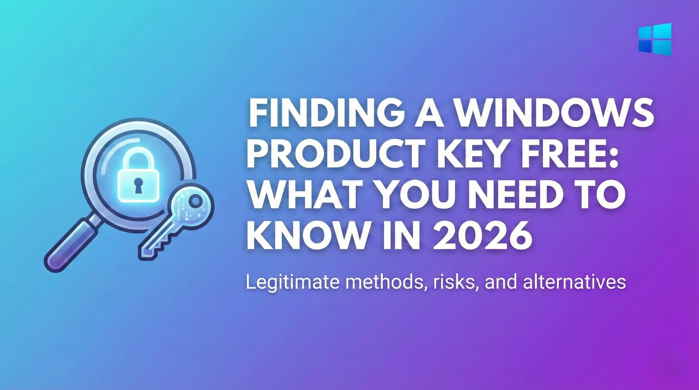 Finding a Windows Product Key Free: What You Need to Know in 2026 ...