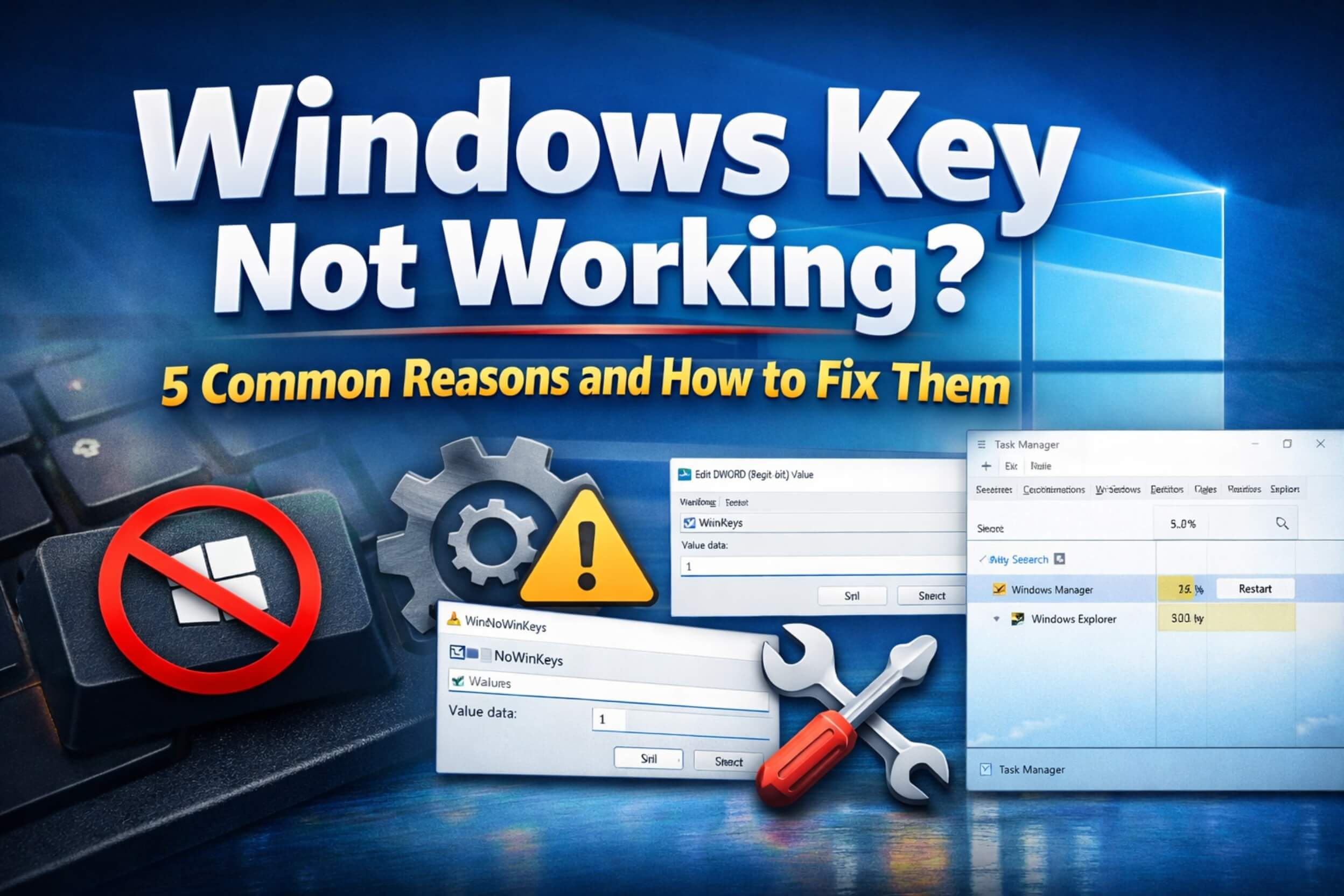 Key Fix Software Windows Key Not Working? 5 Common Reasons and How to Fix Them ...