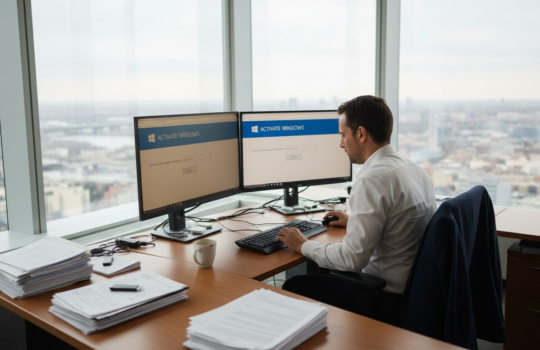 Professional activating Windows in an office