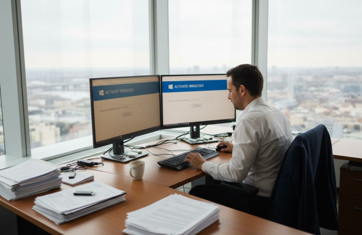 Professional activating Windows in an office