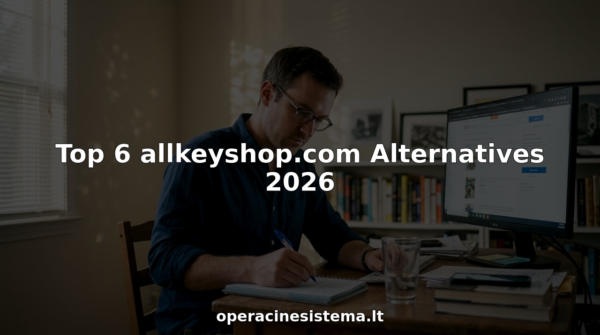 Man comparing digital marketplaces at home desk