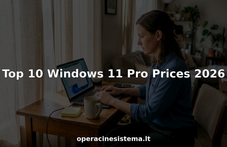 Woman using Windows 11 Pro on home office laptop