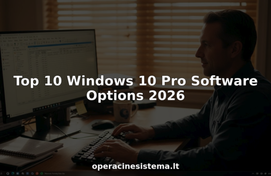 Person using Windows 10 Pro software at home desk