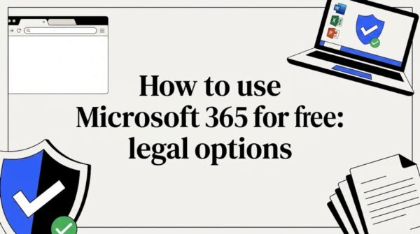 Title card illustration with Microsoft 365 elements