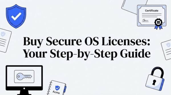 Decorative title card with security and OS icons