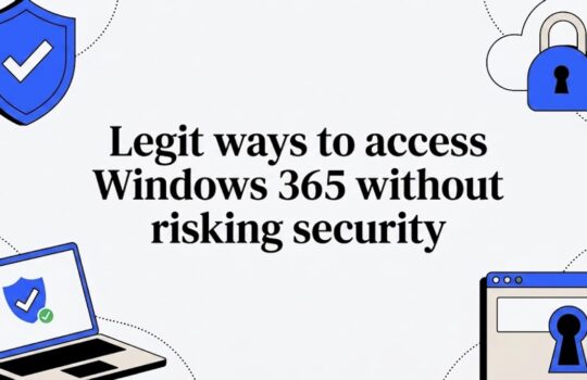 Decorative title card with tech security illustrations