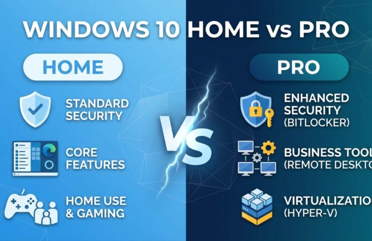 Windows 10 Home vs Pro comparison