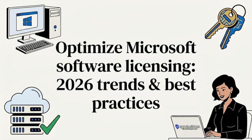 Decorative editorial title card with licensing icons