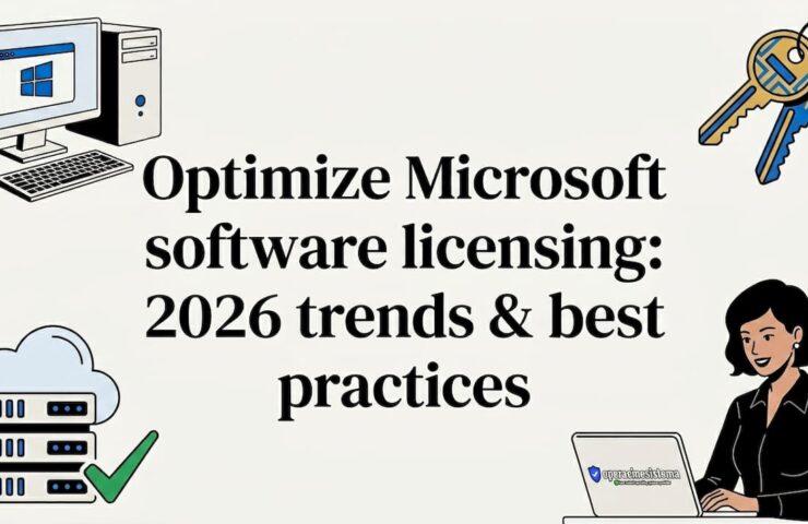 Decorative editorial title card with licensing icons