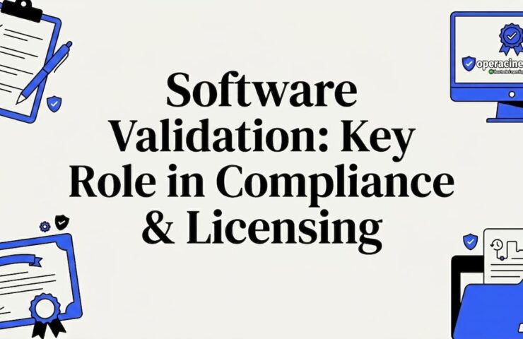 Decorative software validation and compliance title card