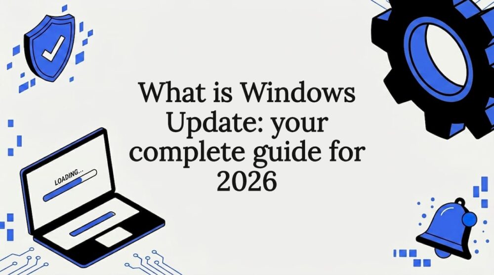 Decorative Windows update themed title card illustration