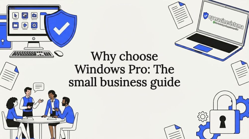 Decorative illustration for Windows Pro title card