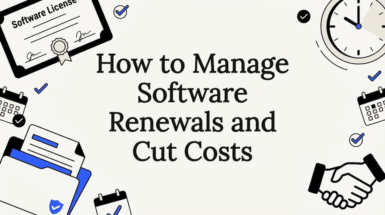How to Manage Software Renewals and Cut Costs