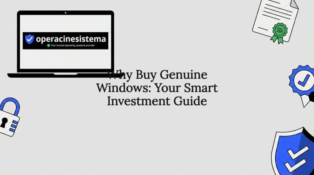Editorial title card with Windows themed illustrations