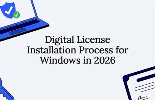 Decorative Windows license title card illustration