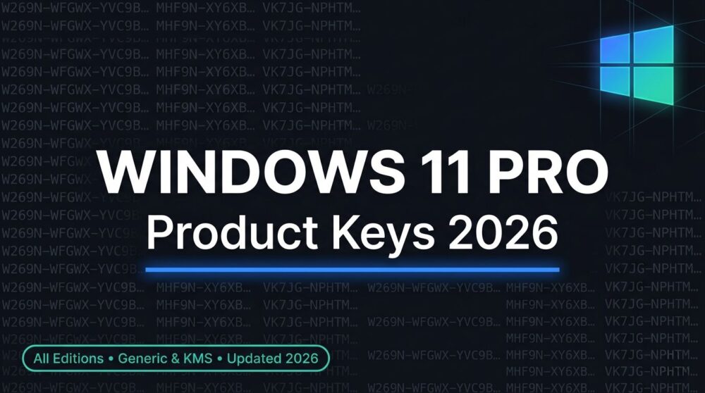 Windows 11 Pro product keys 2026 – complete list of generic installation keys and KMS client keys for all editions