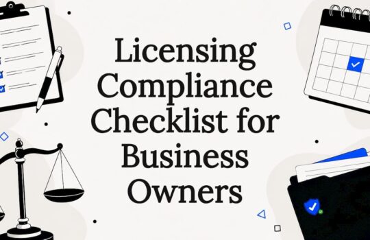 Illustrated compliance title card design